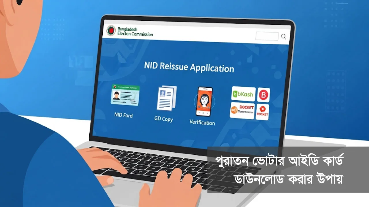 পুরাতন ভোটার আইডি কার্ড ডাউনলোড করার উপায়