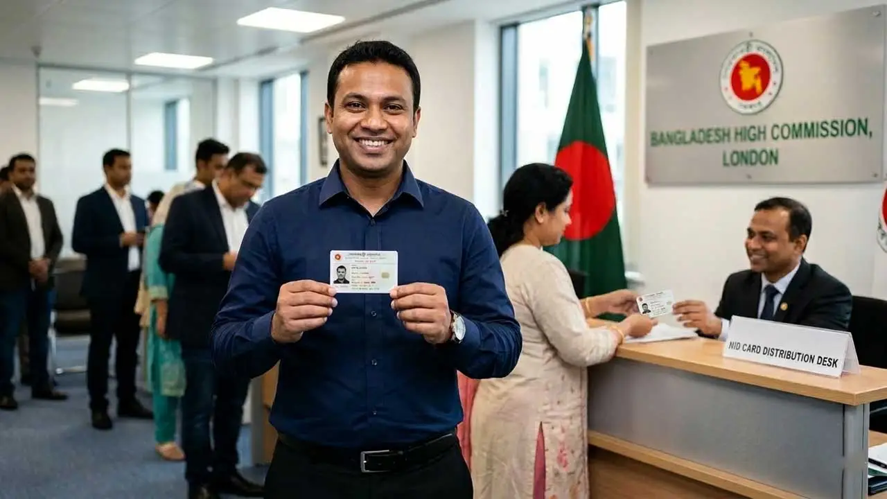 বিদেশে প্রবাসীদের এনআইডি কার্ড বিতরণ শুরু